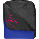 Rob Lightner Pink Logo TB850 Port Authority Fleece & Poly Travel Blanket