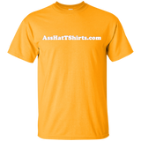 AssHatTShirts.com Kid's White Logo T-Shirt - G200B Gildan Youth Ultra Cotton