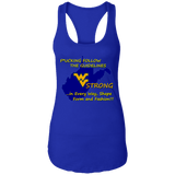 F*CKING FOLLOW the GUIDELINES WV Strong - NL1533 Ladies Ideal Racerback Tank
