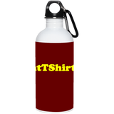 AssHatTShirts.com Yellow Logo 23663 20 oz. Stainless Steel Water Bottle
