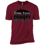 SteelTown Cowboy Black Logo - NL3600 Next Level Premium Short Sleeve T-Shirt