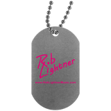 Rob Lightner Pink Logo UN4004 Silver Dog Tag