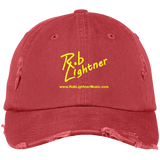 Rob Lightner Yellow Logo DT600 District Distressed Dad Cap