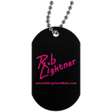Rob Lightner Pink Logo UN4004 Silver Dog Tag