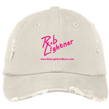 Rob Lightner Pink Logo DT600 District Distressed Dad Cap