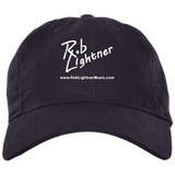 Rob Lightner White Logo BX001 Brushed Twill Unstructured Dad Cap