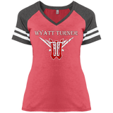 Wyatt Turner DM476 Ladies' Game V-Neck T-Shirt