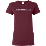 AssHatTShirts.com Ladies' White Logo Tee - G500L Gildan Ladies' 5.3 oz. T-Shirt