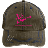 Rob Lightner Pink Logo 6990 Distressed Unstructured Trucker Cap