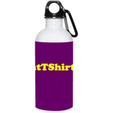 AssHatTShirts.com Yellow Logo 23663 20 oz. Stainless Steel Water Bottle