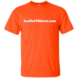 AssHatTShirts.com Kid's White Logo T-Shirt - G200B Gildan Youth Ultra Cotton