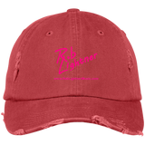 Rob Lightner Pink Logo DT600 District Distressed Dad Cap