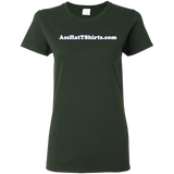 AssHatTShirts.com Ladies' White Logo Tee - G500L Gildan Ladies' 5.3 oz. T-Shirt