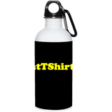 AssHatTShirts.com Yellow Logo 23663 20 oz. Stainless Steel Water Bottle