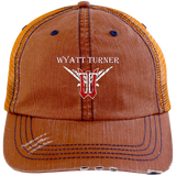 Wyatt Turner 6990 Distressed Unstructured Trucker Cap