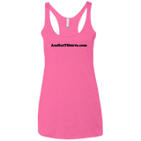 AssHatTShirts.com Black Logo NL6733 Next Level Ladies' Triblend Racerback Tank