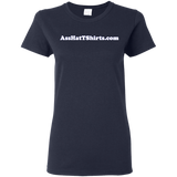 AssHatTShirts.com Ladies' White Logo Tee - G500L Gildan Ladies' 5.3 oz. T-Shirt