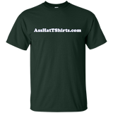 AssHatTShirts.com Kid's White Logo T-Shirt - G200B Gildan Youth Ultra Cotton