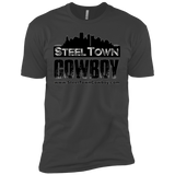 SteelTown Cowboy Black Logo - NL3600 Next Level Premium Short Sleeve T-Shirt
