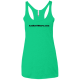 AssHatTShirts.com Black Logo NL6733 Next Level Ladies' Triblend Racerback Tank