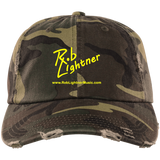 Rob Lightner Yellow Logo DT600 District Distressed Dad Cap