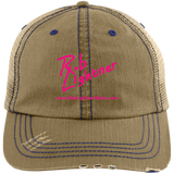 Rob Lightner Pink Logo 6990 Distressed Unstructured Trucker Cap