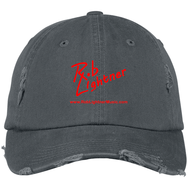 Rob Lightner Red Logo DT600 District Distressed Dad Cap