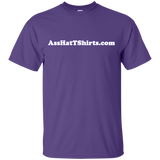 AssHatTShirts.com Kid's White Logo T-Shirt - G200B Gildan Youth Ultra Cotton