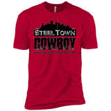 SteelTown Cowboy Black Logo - NL3600 Next Level Premium Short Sleeve T-Shirt