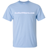 AssHatTShirts.com Kid's White Logo T-Shirt - G200B Gildan Youth Ultra Cotton