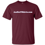 AssHatTShirts.com Kid's White Logo T-Shirt - G200B Gildan Youth Ultra Cotton