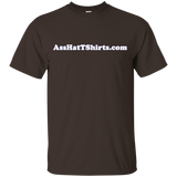 AssHatTShirts.com Kid's White Logo T-Shirt - G200B Gildan Youth Ultra Cotton