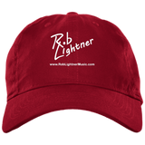 Rob Lightner White Logo BX001 Brushed Twill Unstructured Dad Cap