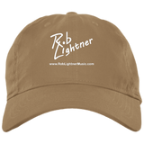 Rob Lightner White Logo BX001 Brushed Twill Unstructured Dad Cap