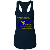 F*CKING FOLLOW the GUIDELINES WV Strong - NL1533 Ladies Ideal Racerback Tank