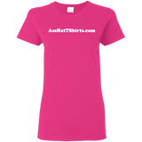 AssHatTShirts.com Ladies' White Logo Tee - G500L Gildan Ladies' 5.3 oz. T-Shirt