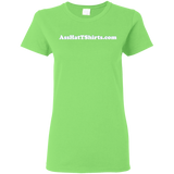 AssHatTShirts.com Ladies' White Logo Tee - G500L Gildan Ladies' 5.3 oz. T-Shirt