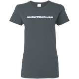 AssHatTShirts.com Ladies' White Logo Tee - G500L Gildan Ladies' 5.3 oz. T-Shirt