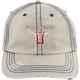 Wyatt Turner 6990 Distressed Unstructured Trucker Cap