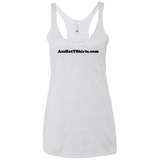 AssHatTShirts.com Black Logo NL6733 Next Level Ladies' Triblend Racerback Tank