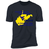 F*CKING FOLLOW the GUIDELINES WV Strong - NL3600 Premium Short Sleeve T-Shirt