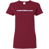 AssHatTShirts.com Ladies' White Logo Tee - G500L Gildan Ladies' 5.3 oz. T-Shirt