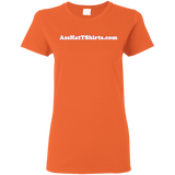 AssHatTShirts.com Ladies' White Logo Tee - G500L Gildan Ladies' 5.3 oz. T-Shirt