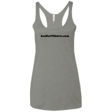 AssHatTShirts.com Black Logo NL6733 Next Level Ladies' Triblend Racerback Tank