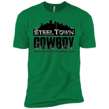 SteelTown Cowboy Black Logo - NL3600 Next Level Premium Short Sleeve T-Shirt