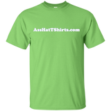 AssHatTShirts.com Kid's White Logo T-Shirt - G200B Gildan Youth Ultra Cotton