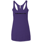 AssHatTShirts.com Black Logo NL6733 Next Level Ladies' Triblend Racerback Tank