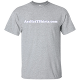 AssHatTShirts.com Kid's White Logo T-Shirt - G200B Gildan Youth Ultra Cotton