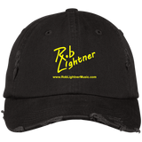 Rob Lightner Yellow Logo DT600 District Distressed Dad Cap