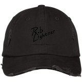 Rob Lightner Black Logo DT600 District Distressed Dad Cap